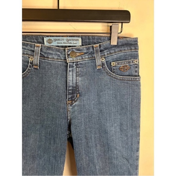 Harley-Davidson Embroidered Pocket Women's Jeans Size 2 Petite - Picture 6 of 12